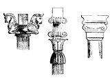 Persian and Assyrian column capitals